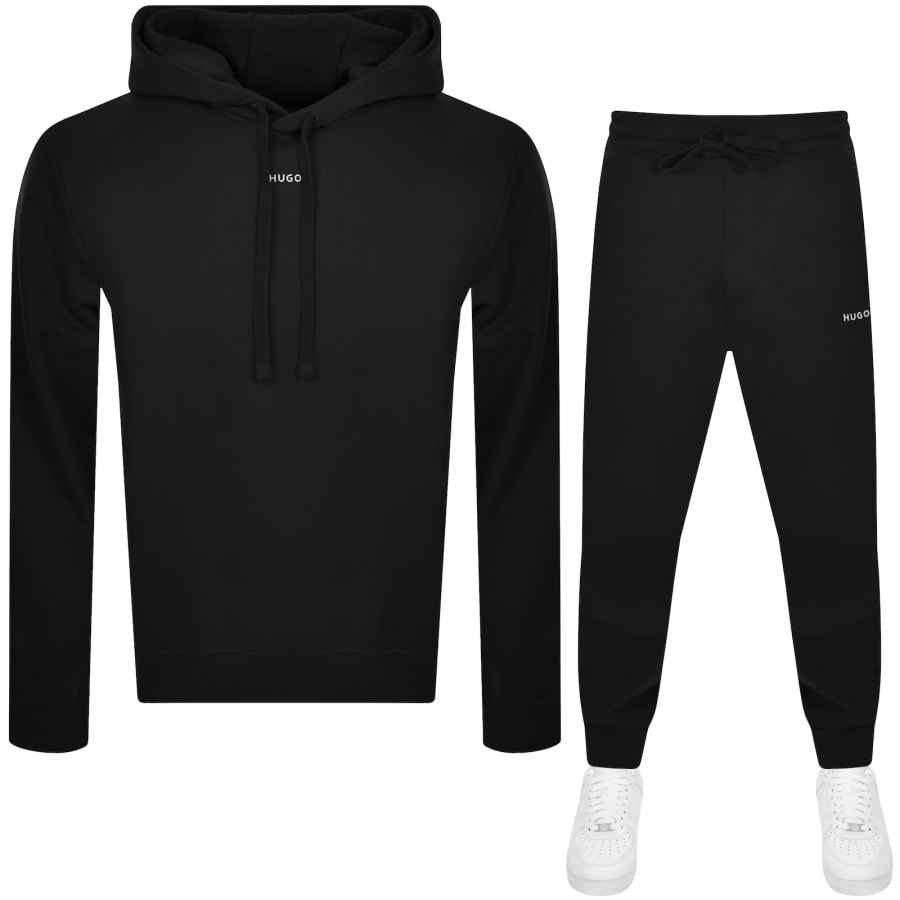 Full black tracksuit cheap